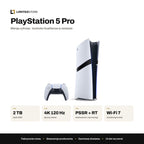 Konsola Sony PlayStation 5 Pro 2 TB biała – najważniejsze parametry: 2 TB SSD, 4K 120 Hz, PSSR i ray tracing, Wi-Fi 7