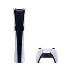 Konsola Sony PlayStation 5 Pro 2 TB biała – widok od frontu z kontrolerem DualSense