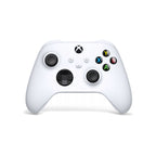 Konsola Microsoft Xbox Series S 512 GB biała – biały kontroler bezprzewodowy Xbox Robot White w zestawie