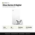 Konsola Microsoft Xbox Series X Digital 1 TB biała – najważniejsze parametry: 1 TB SSD, 4K do 120 kl./s, wersja cyfrowa, 12 TFLOPS