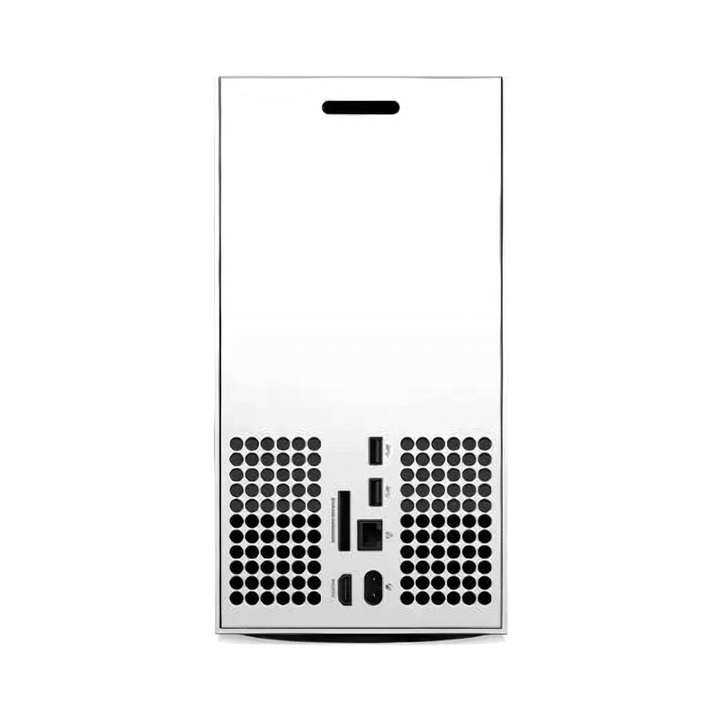 Konsola Microsoft Xbox Series X Digital 1 TB biała – widok od tyłu ze złączami