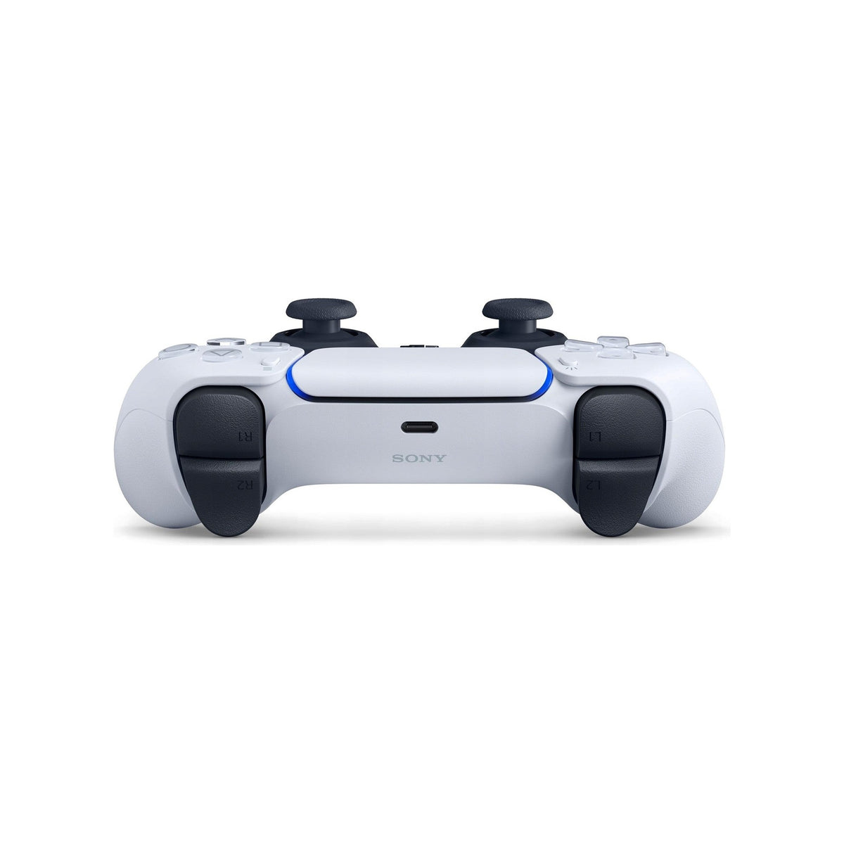 Kontroler Sony DualSense do PS5 biały – widok od góry ze złączem USB-C